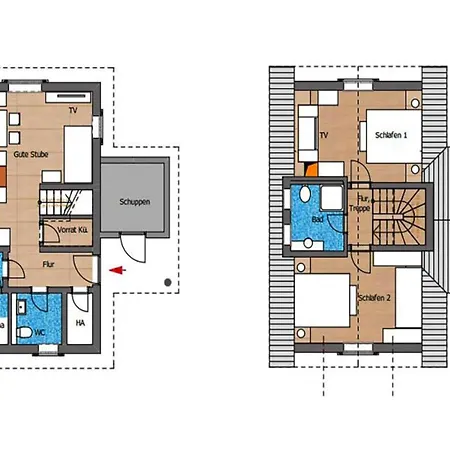 Semi-detached Houses, Turf House *